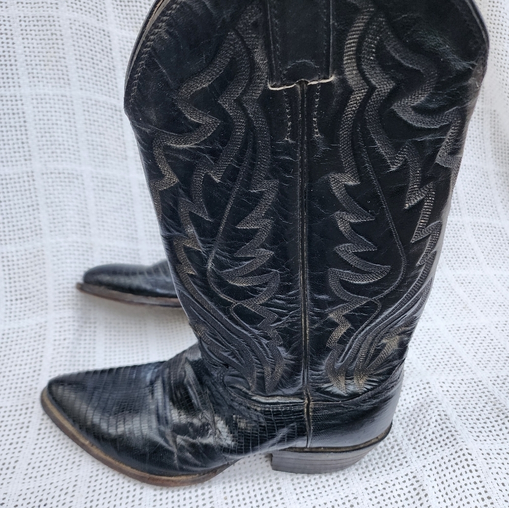 Justin unisex cowboy boots  M8D/W 10‎